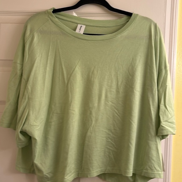COPY - NWT Abound Nordstrom Lime short sleeved crop tee 3X - Picture 1 of 5